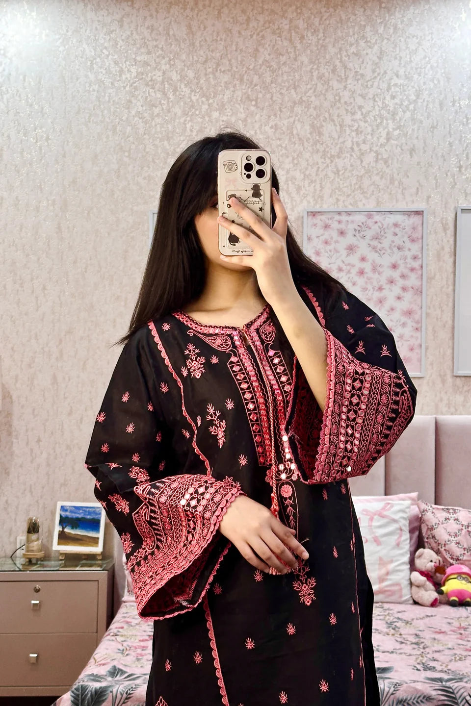 Noir Pink-2PC dress