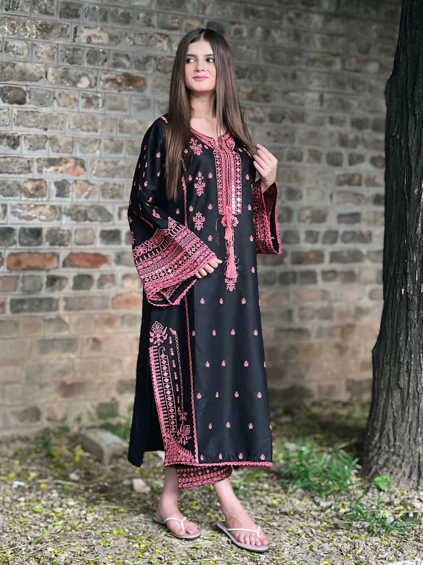 Noir Pink-2PC dress