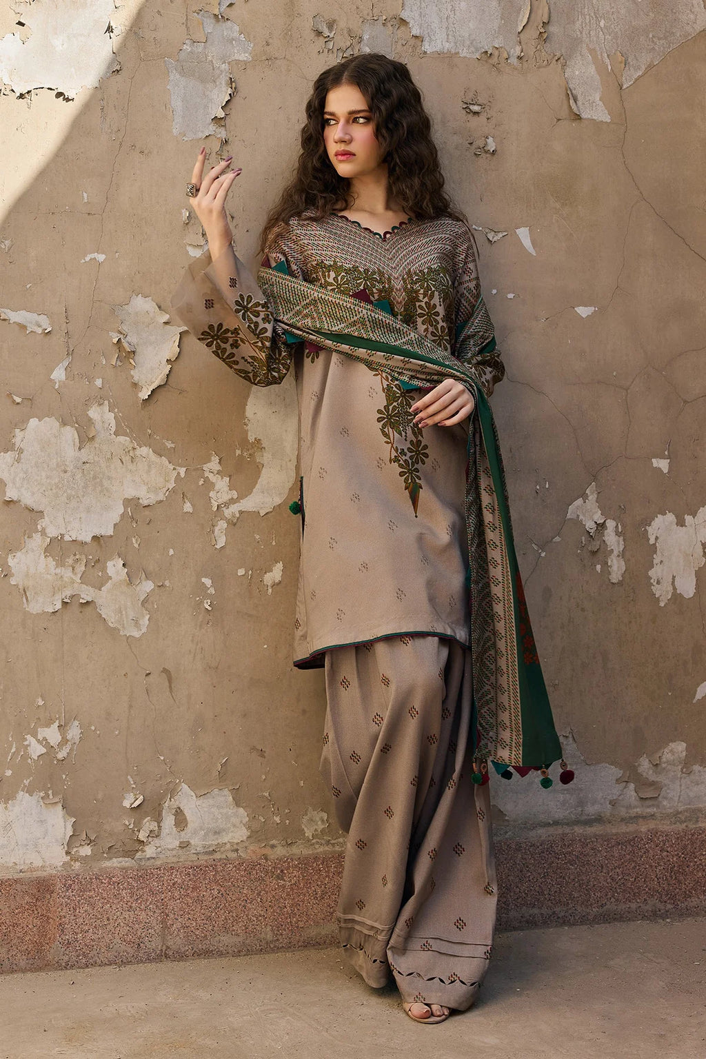 Zeenat  – Printed Grip 3PC dress
